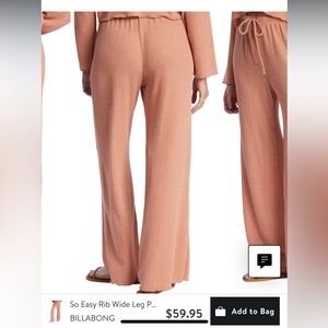 So Easy Rib Wide Leg Pants Medium (6)